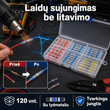 Laidų sujungėjų rinkinys su lydmetaliu 120 vnt. - greitas laidų sujungimas be litavimo