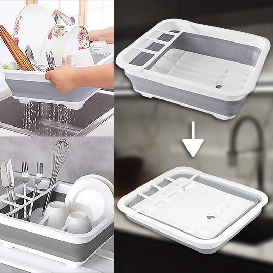 Kompaktiškas indų džiovinimo stovas – greitas nutekėjimas be netvarkos