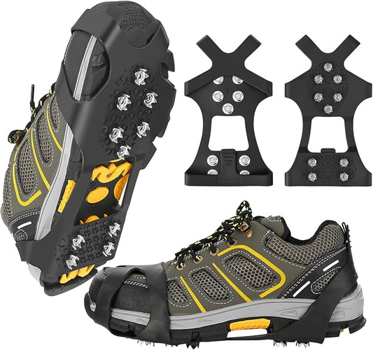 Batų apsaugos nuo slydimo su metaliniais dygliais – saugus ėjimas ant ledo ir sniego