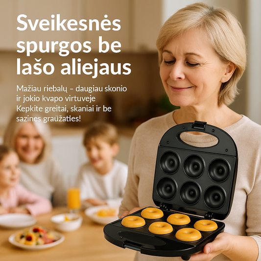 Spurgų kepimo aparatas – tobulos mini spurgos vos per kelias minutes