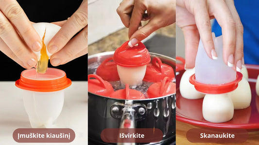 Kiaušinių virimo indeliai (pakuotėje 6 vnt.)