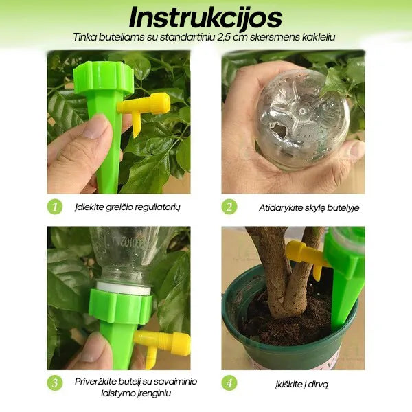 Automatinis augalų laistymo rinkinys, pakuotėje 8 vienetų