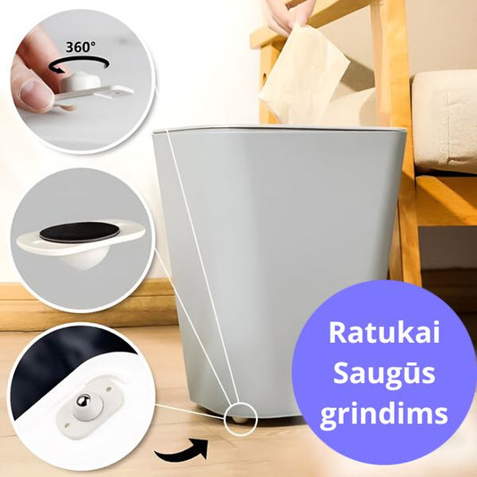 Savaime prilimpantys ratukai baldams (pakuotėje yra 4 vienetai)