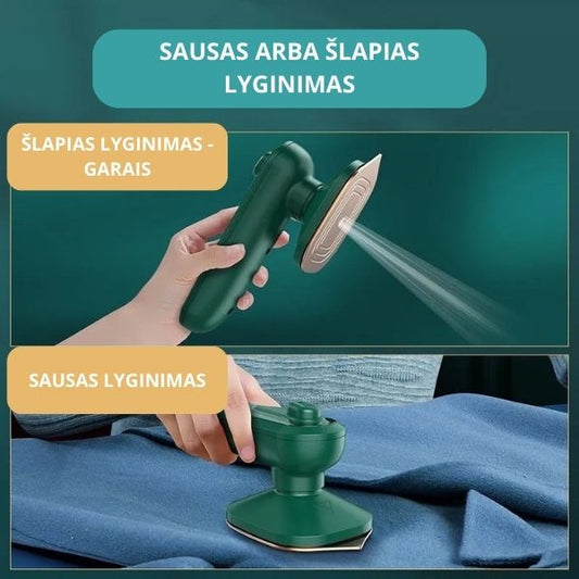 Kompaktiškas garų lygintuvas