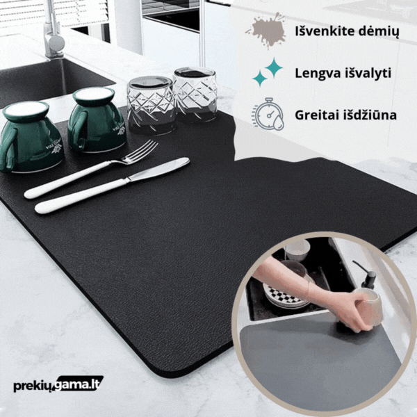 Super sugeriantis vandenį virtuvės kilimėlis
