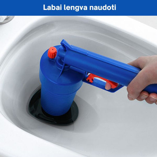 Vamzdžių atkimšimo įrankis su slėgiu – greitas užsikimšimų šalinimas be chemijos