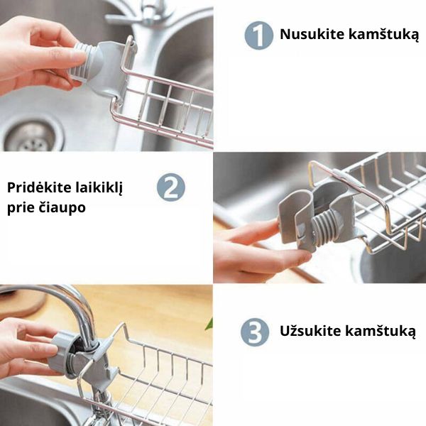 Praktiškas ir universalus laikiklis, kuris tinka visiems maišytuvams – nuotrauka 6
