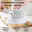 Salotų ir vaisių pjaustymo dubuo – greitas paruošimas be vargo