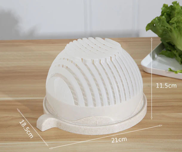 Salotų ir vaisių pjaustymo dubuo – greitas paruošimas be vargo