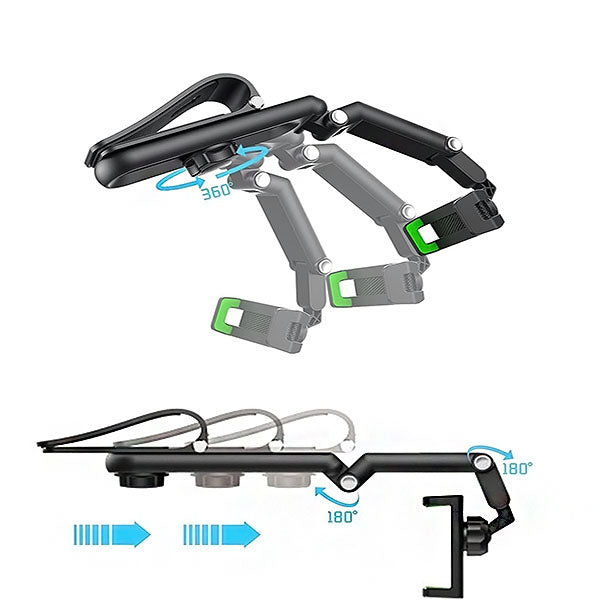 Automobilinis telefono laikiklis su 360° pasukimu – saugus ir patogus naudojimas bet kur