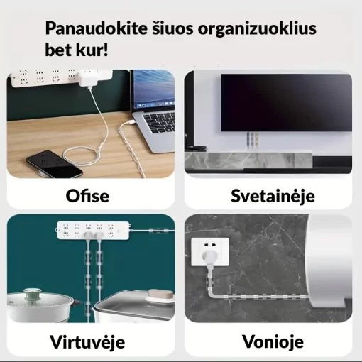 Rinkinys laidų tvarkai palaikyti (už šią kainą gausite 20 vienetų šių organizuoklių)