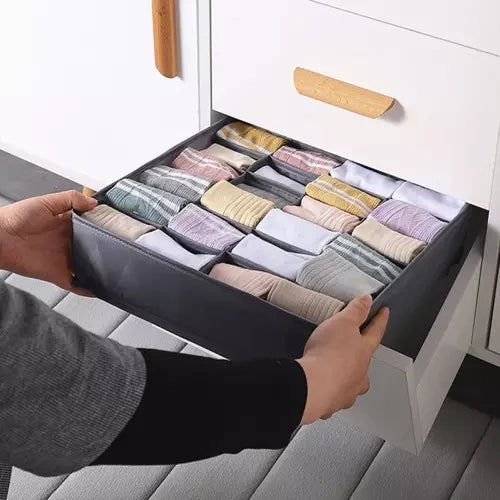 Apatinių ir rubų organizavimo dėžių komplektas (komplekte 4 vnt. organizavimo dėžučių)