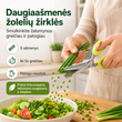 Daugiaašmenės žolelių ir salotų žirklės – greitas smulkinimas be lentelės ir peilio