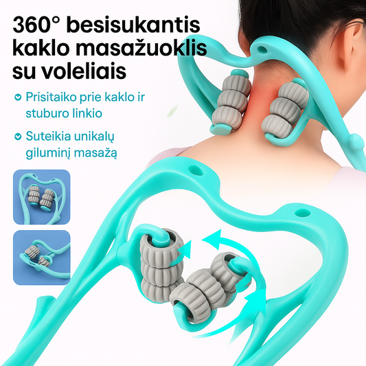 Kaklo ir pečių masažuoklis – greita įtampą mažinanti pagalba