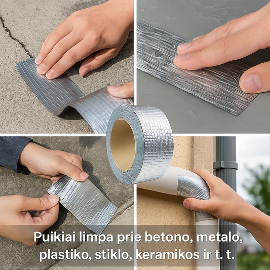 Sandarinimo juosta su butilu – atspari vandeniui ir karščiui