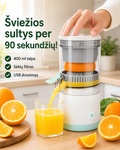 Elektrinė vaisių sulčiaspaudė (400 ml, USB įkraunama)