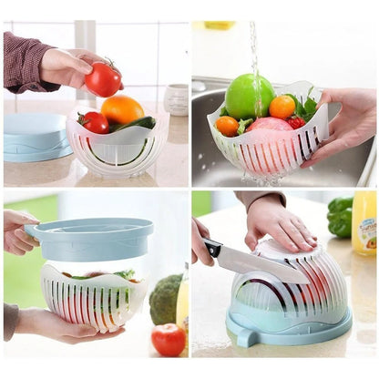 Salotų ir vaisių pjaustymo dubuo – greitas paruošimas be vargo