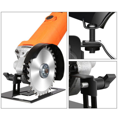 Reguliuojamas kampinio šlifuoklio laikiklis – tiesiems pjūviams be jokio nukrypimo