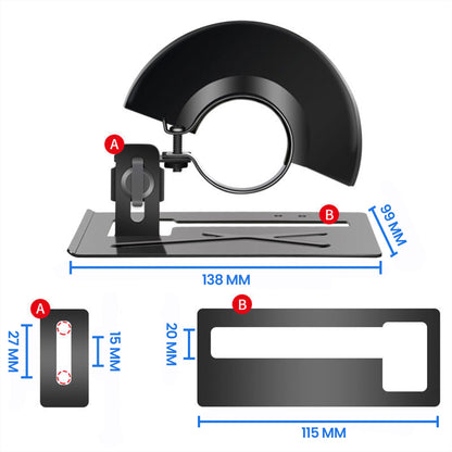 Reguliuojamas kampinio šlifuoklio laikiklis – tiesiems pjūviams be jokio nukrypimo
