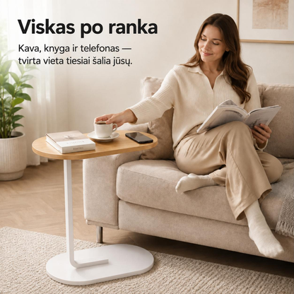 Nešiojamas šoninis staliukas (tinka sofai ir miegamajam, surenkamas per 5 minutes) (Copy)