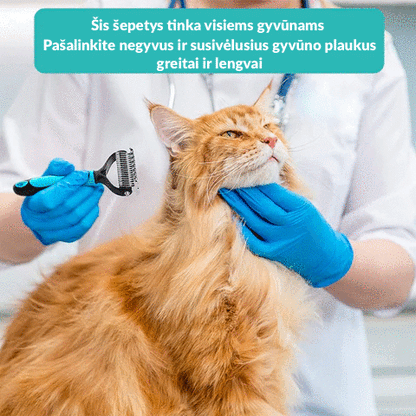 Universalus šepetys gyvūnams (tinka visiems gyvūnams)