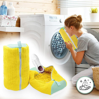 Skalbimo maišelis avalynei iš mikropluošto – saugus ir tylus batų skalbimas be pažeidimų