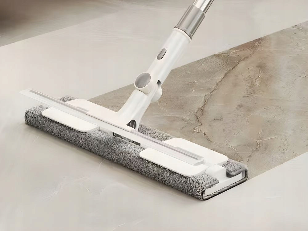 Langų ir grindų šluota du viename su mikropluoštu ir nubraukėju – švara be dryžių ir vargo