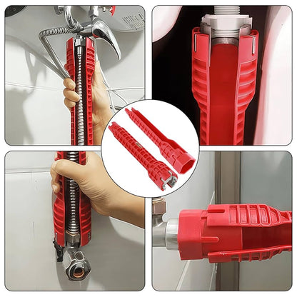 8-viename kriauklių ir vamzdžių raktas – lengvas remontas net siauriausiose vietose