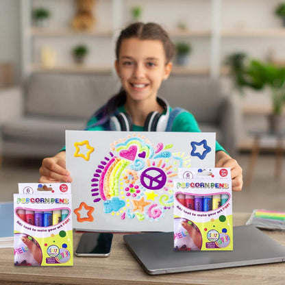 Magiški 3D išsipūčiantys markeriai vaikams – kūryba virs tikru 3D menu