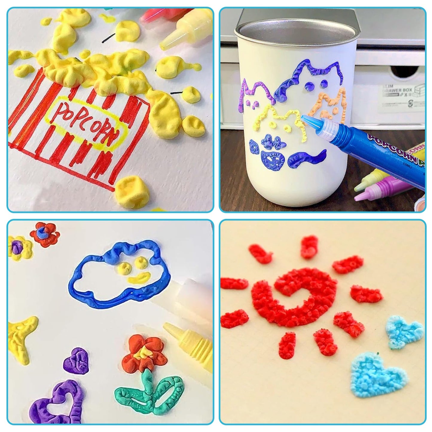 Magiški 3D išsipūčiantys markeriai vaikams – kūryba virs tikru 3D menu