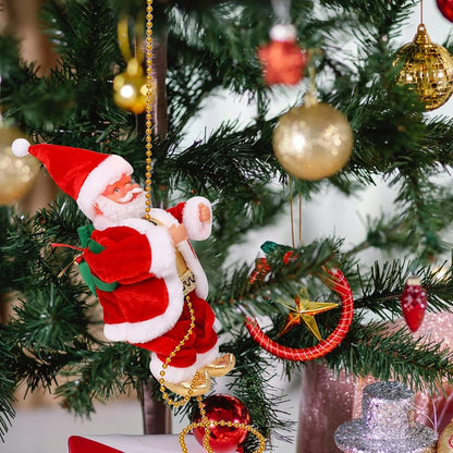 Muzikinis laipiojantis Kalėdų Senis – judanti dekoracija, magijai namuose