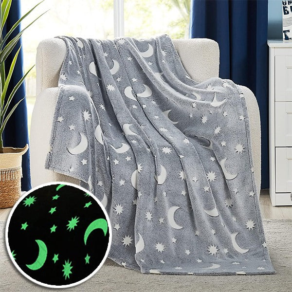 Itin švelnus šviečiantis pledas – jaukus miegas ir raminanti žvaigždžių šviesa naktį