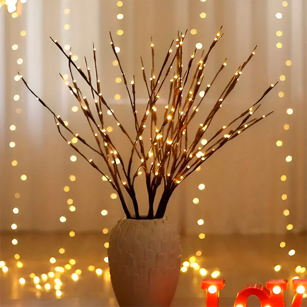 LED dekoratyvinė šaka su lemputėmis – jauki šviesa ir stilinga puošmena jūsų namams