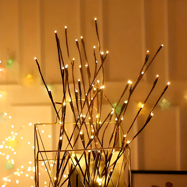 LED dekoratyvinė šaka su lemputėmis – jauki šviesa ir stilinga puošmena jūsų namams