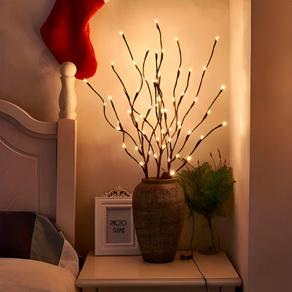 LED dekoratyvinė šaka su lemputėmis – jauki šviesa ir stilinga puošmena jūsų namams