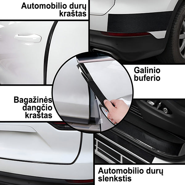 Apsauginė lipni plėvelė automobiliui – veiksminga apsauga nuo įbrėžimų ir purvo (5 m. ilgio)