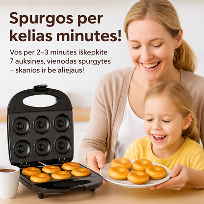 Spurgų kepimo aparatas – tobulos mini spurgos vos per kelias minutes