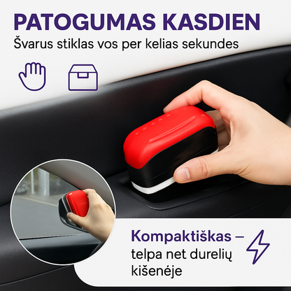 Automobilių stiklų valiklis su šepetėliu – aiškus matomumas ir saugesnis vairavimas