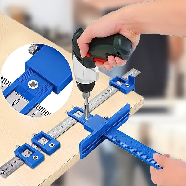 Reguliuojamas skylių gręžimo šablonas – išvenkite atstumo matavimo klaidų