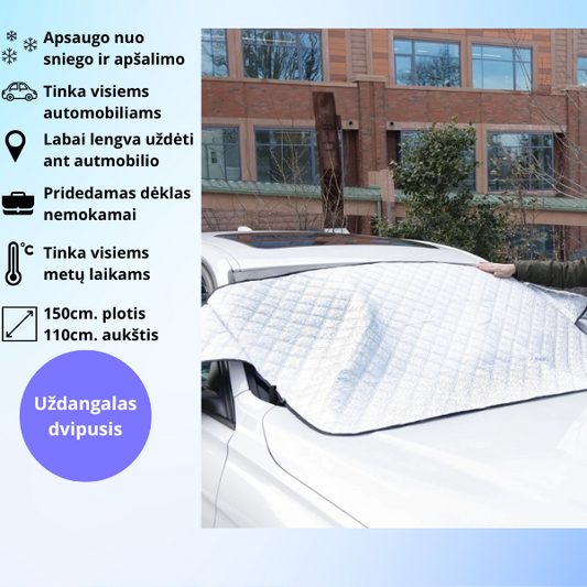 Automobilio priekinio stiklo uždangalas (tinka visiems automobiliams)