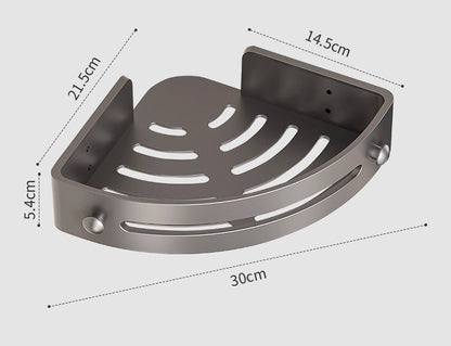 Klijuojamos vonios lentynos – tvirtai laikosi net drėgnose patalpose (komplektą sudaro 2 vienetai)