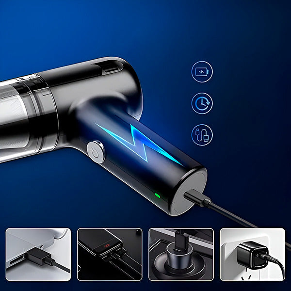 Galingas belaidis dulkių siurblys 3-viename – automobiliui ir namams