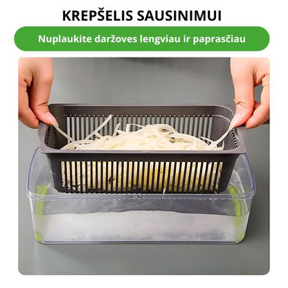 Daržovių pjaustyklė ir smulkintuvas 12-viename