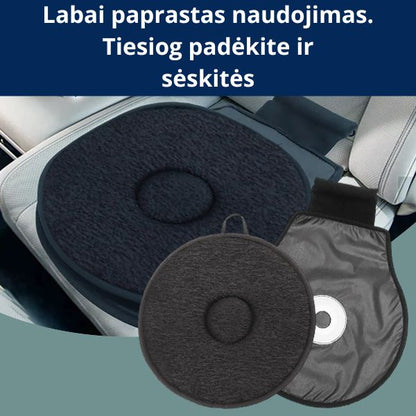 Sėdynės pagalvėlė – lengvas atsisėdimas ir atsistojimas be skausmo