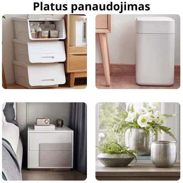 Savaime prilimpantys ratukai baldams (pakuotėje yra 4 vienetai)