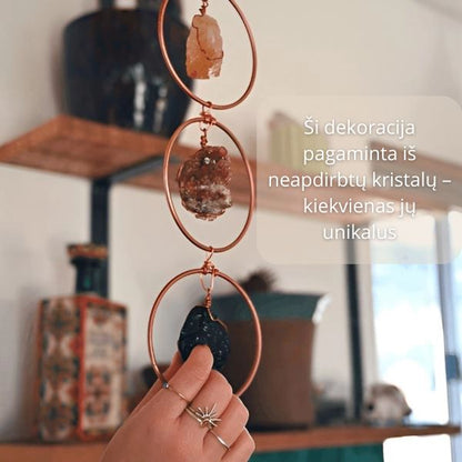 Chakrų dekoracija su natūraliais kristalais – harmonija Jūsų namams ir sielai