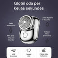 Mini elektrinis skustuvas visam kūnui – glotni oda bet kur ir bet kada