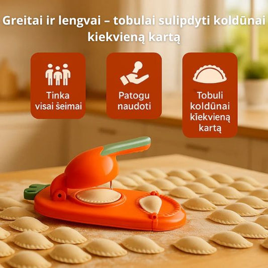 Koldūnų gaminimo aparatas 2 viename - tobuli koldūnai be vargo!