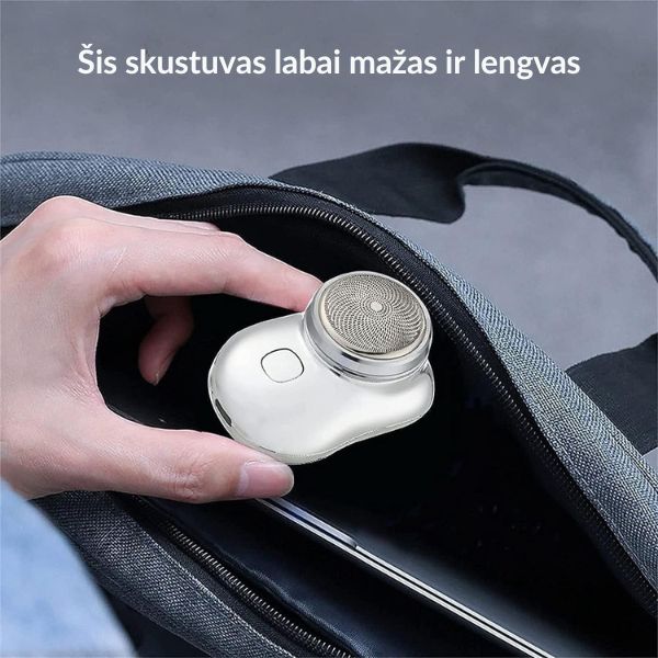 Mini elektrinis skustuvas visam kūnui – glotni oda bet kur ir bet kada
