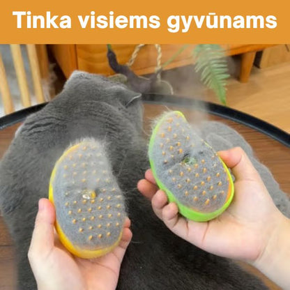 Garų šepetys augintinių kailiui – švelnus iššukavimas ir blizgesys be streso